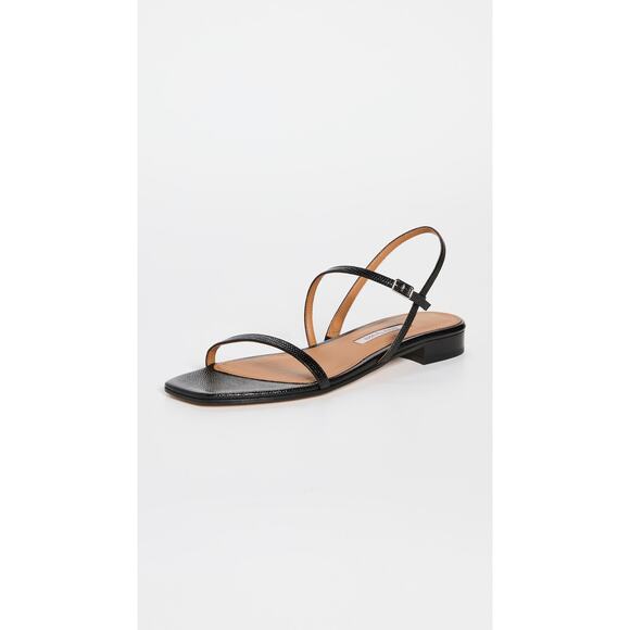 Emme Parsons 'Hope' Black Leather Sandals Size 8 - Picture 1 of 6
